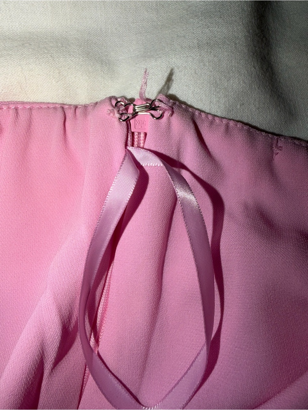 American threads Pink Ruched Ruffle Mini skirt - Picture 3 of 4